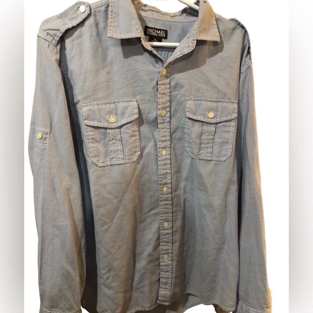 Micheal Kors Long Sleeve Button Down Shirt XL